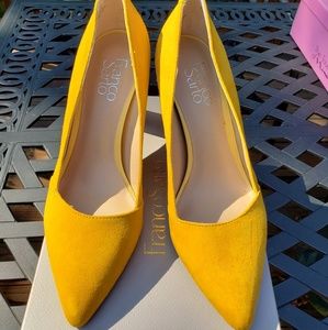 Franco Sarto Yellow Heels